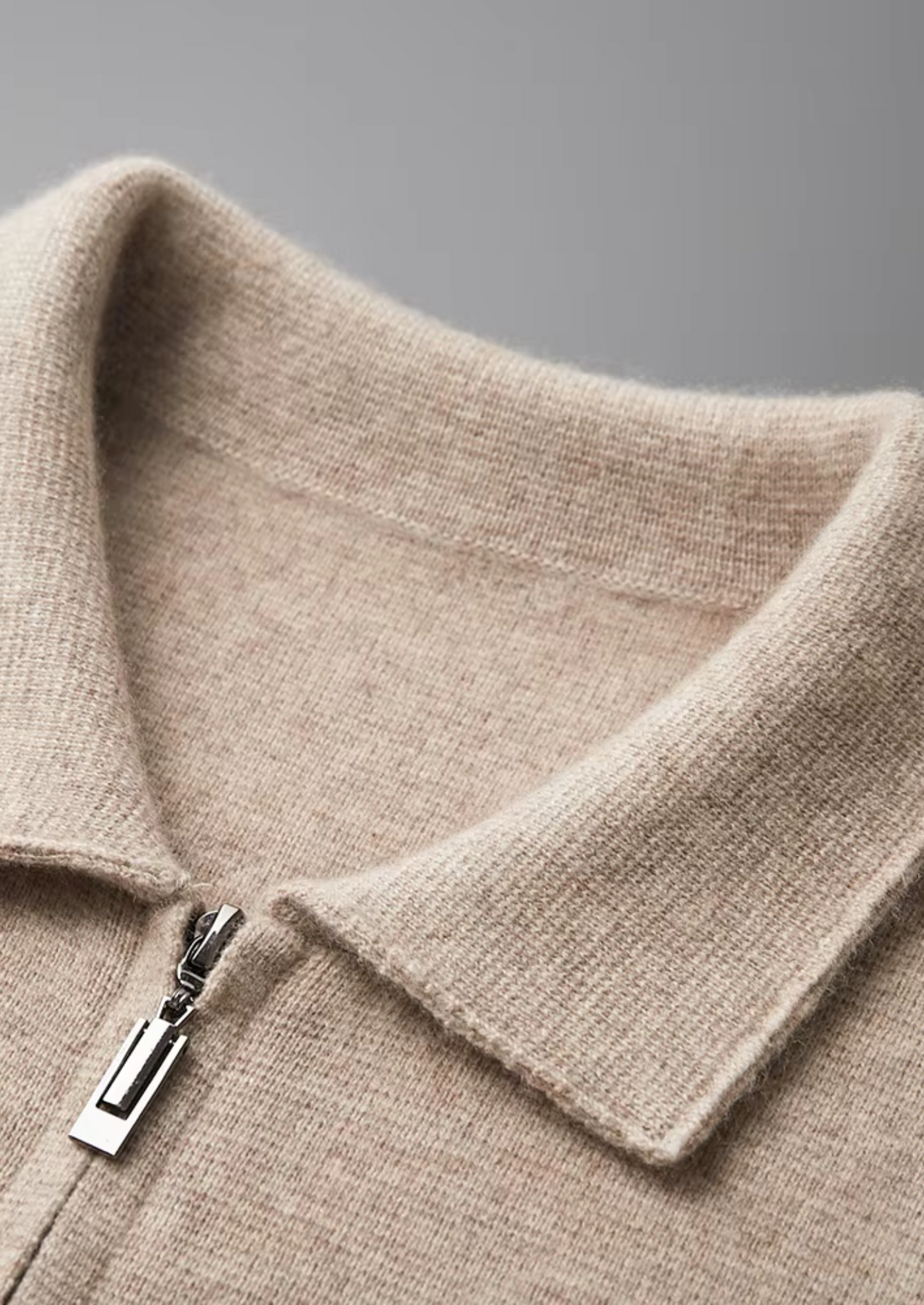 Turin Merino Wool Polo Cardigan