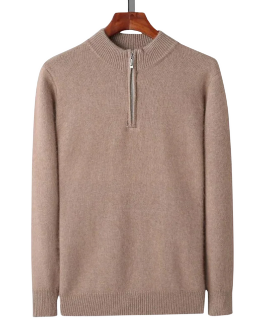 Genève Cashmere Zip Up Sweater