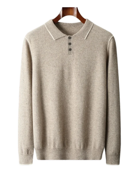 Saint-Tropez Cashmere Polo Sweater