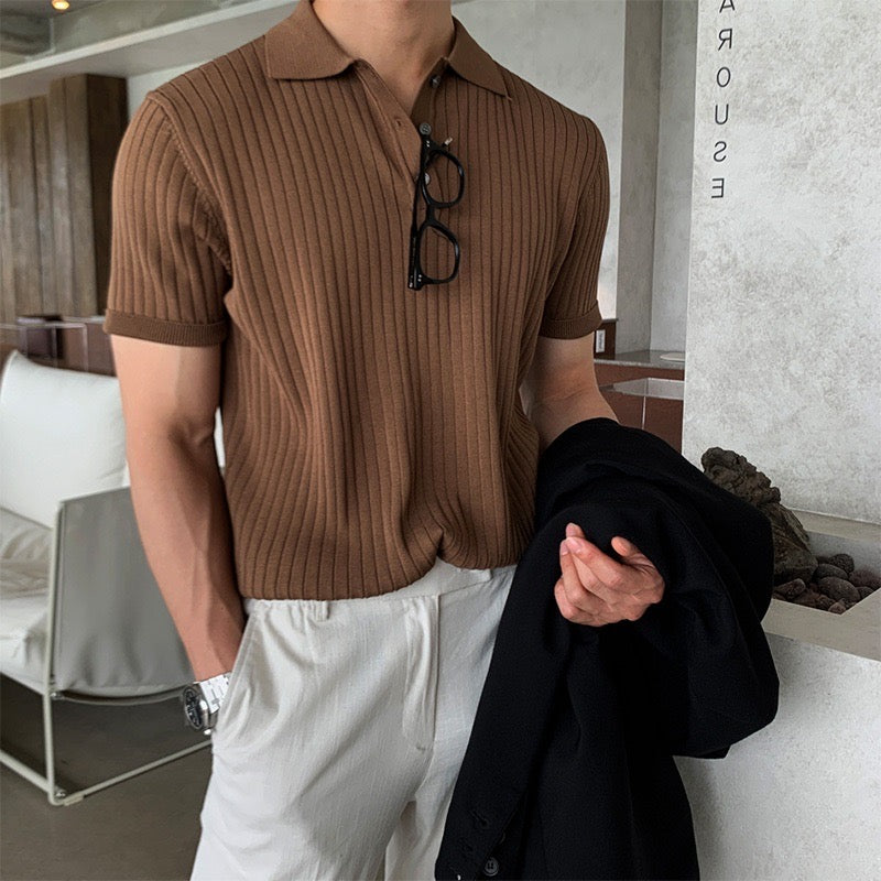 Seoul Knitted Polo Shirt