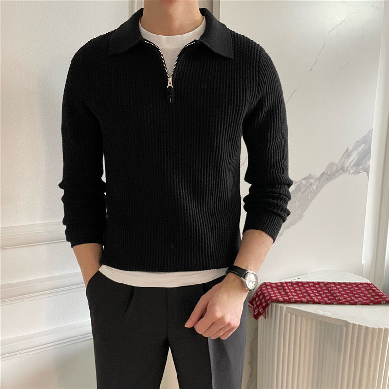 Amsterdam Cotton Zipped Sweater