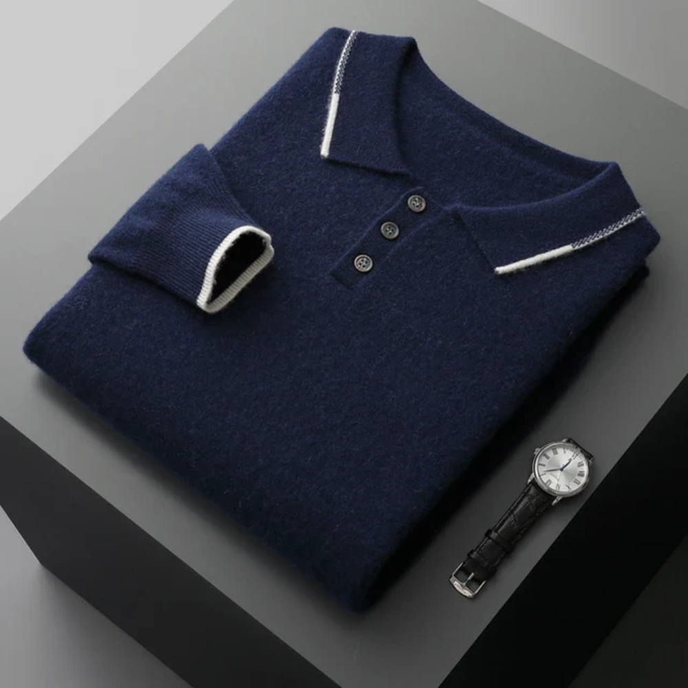 Saint-Tropez Kaschmir-Polopullover