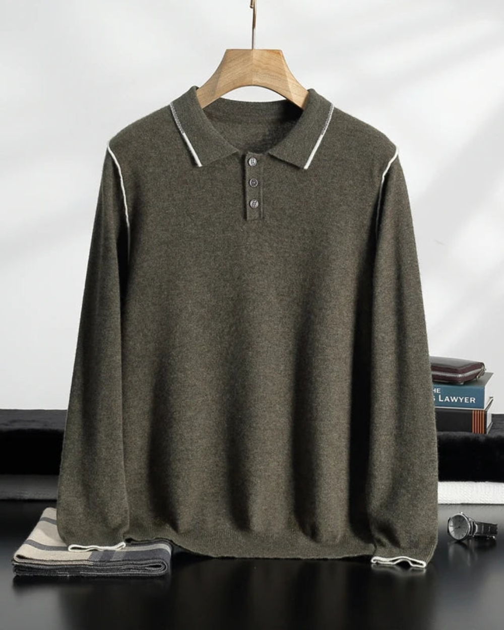 Saint-Tropez Kaschmir-Polopullover