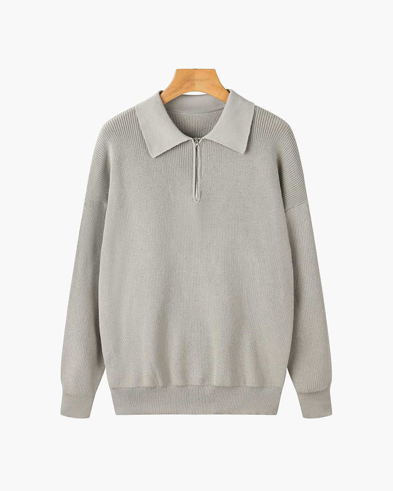 Vienna Half Zip Sweater