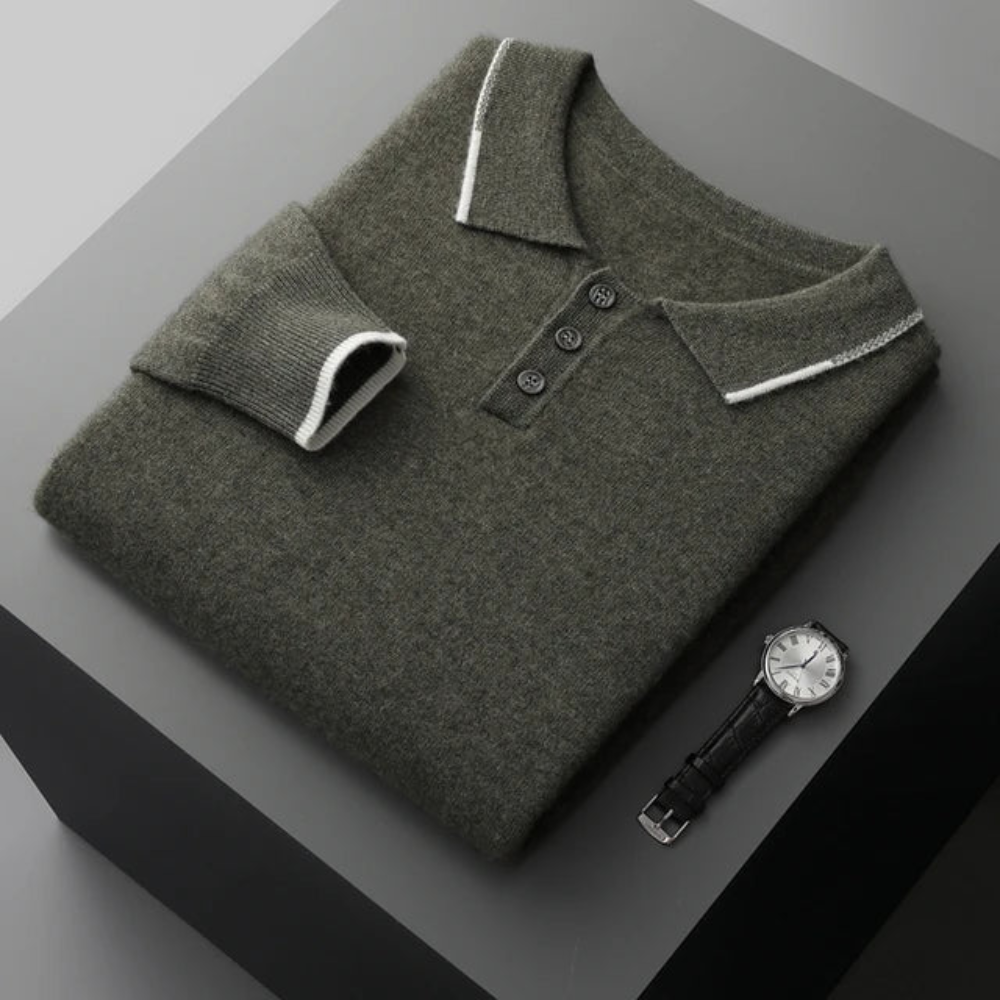 Saint-Tropez Kaschmir-Polopullover