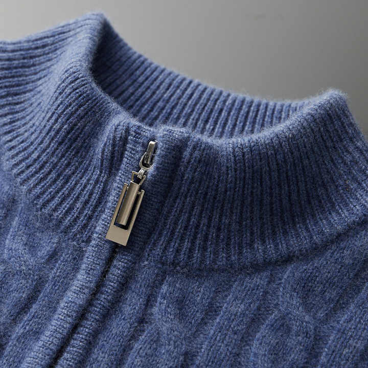 Deneb Cashmere Half Zip Sweater