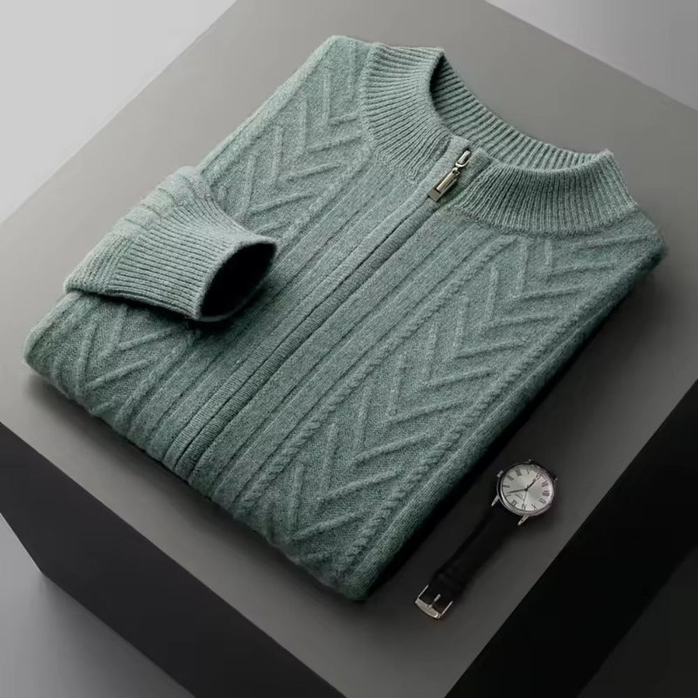 Verona Cashmere Pattern Cardigan