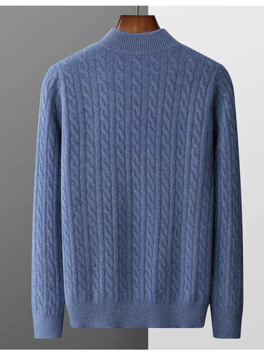 Deneb Cashmere Half Zip Sweater
