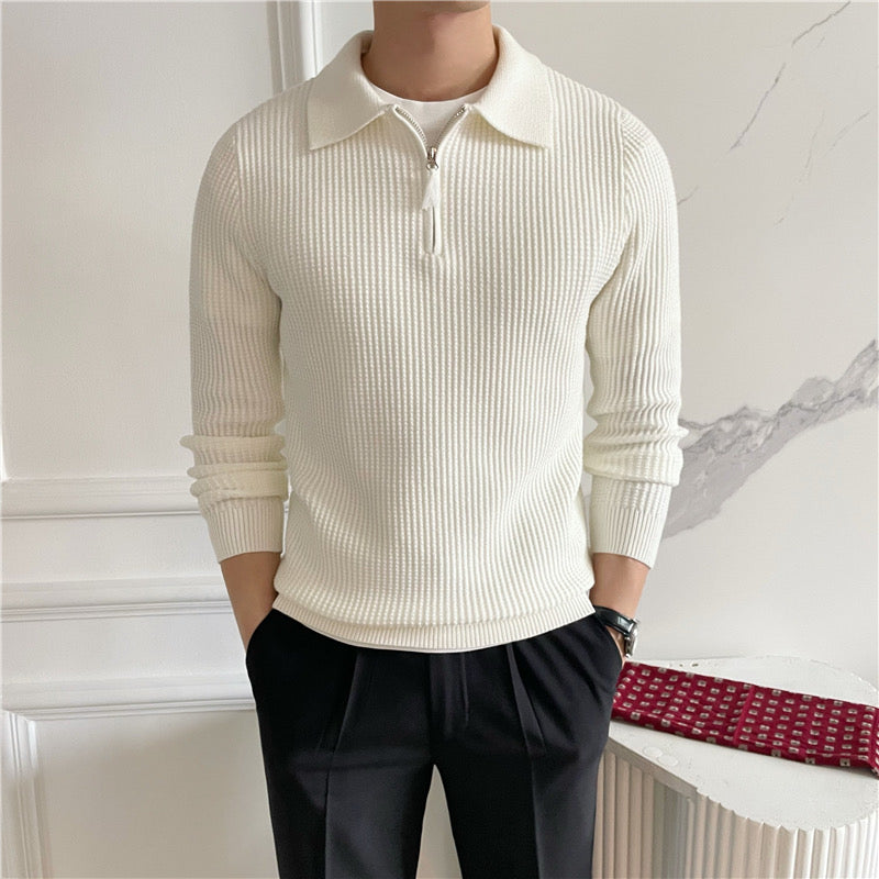 Amsterdam Cotton Zipped Sweater