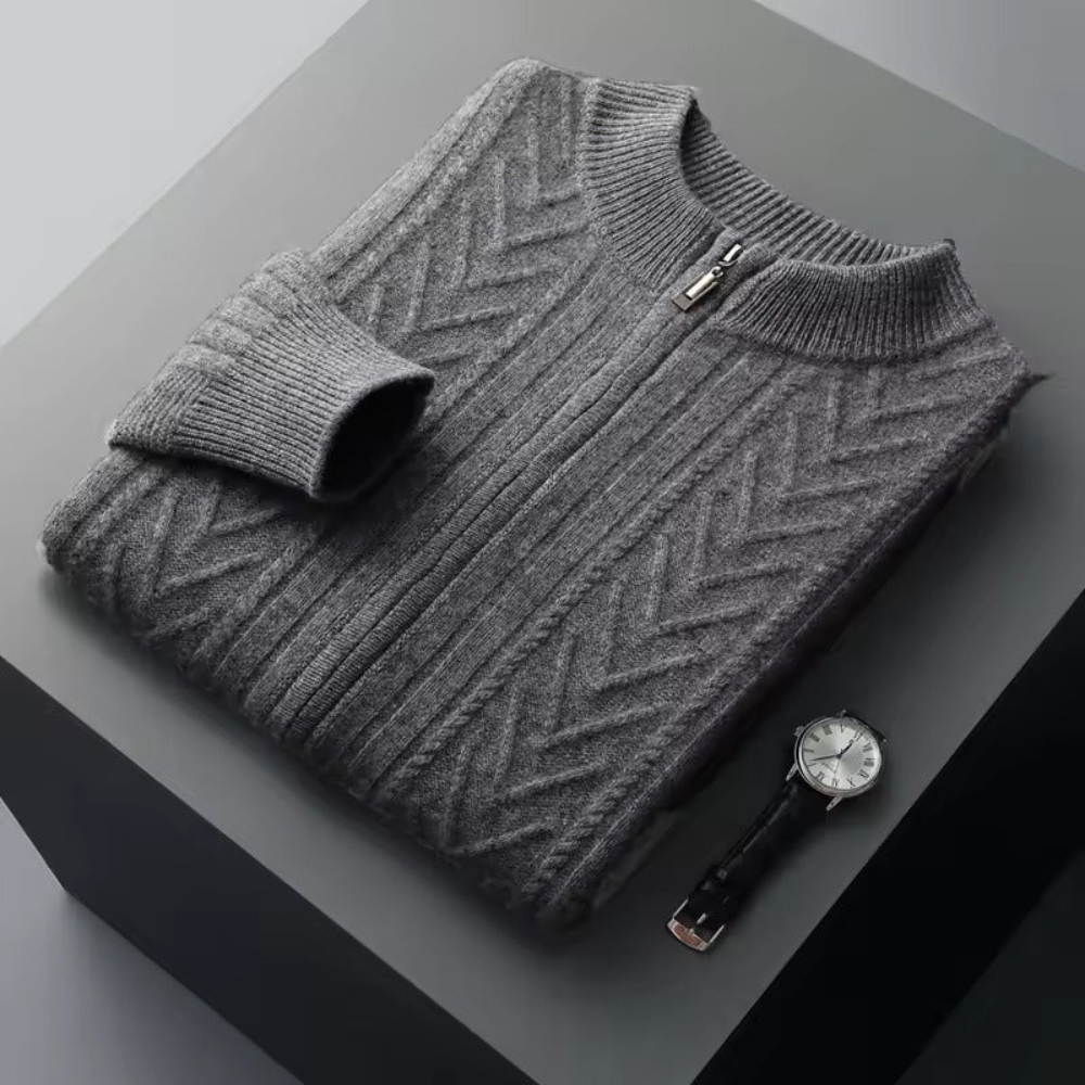 Verona Cashmere Pattern Cardigan