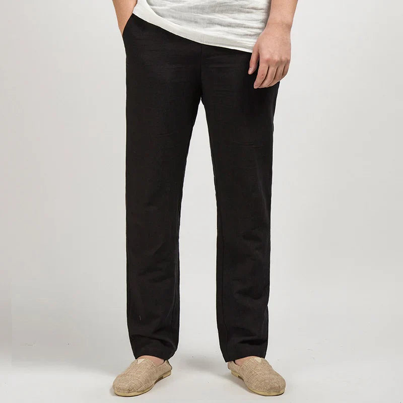 Lisbon Straight Linen Pants