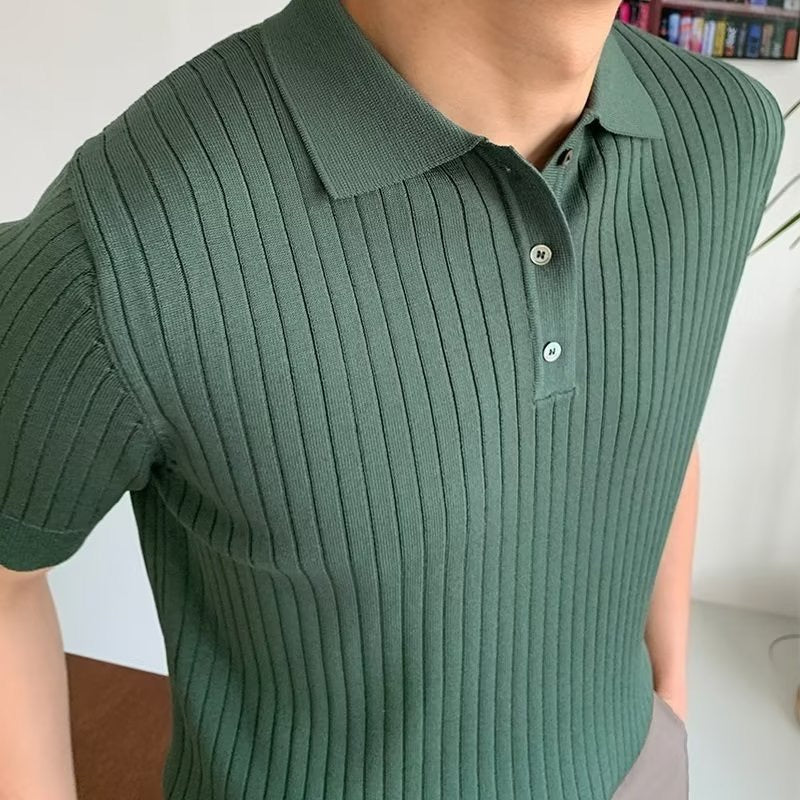 Seoul Knitted Polo Shirt