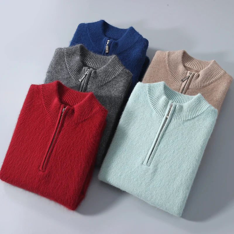 Genève Cashmere Zip Up Sweater
