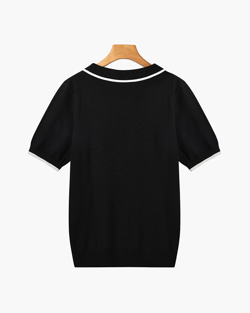 Cape Town Lined V-Neck Polo