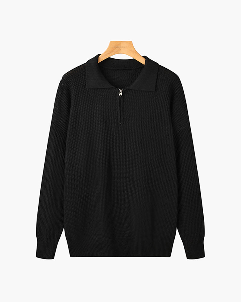 Amsterdam Cotton Zipped Sweater