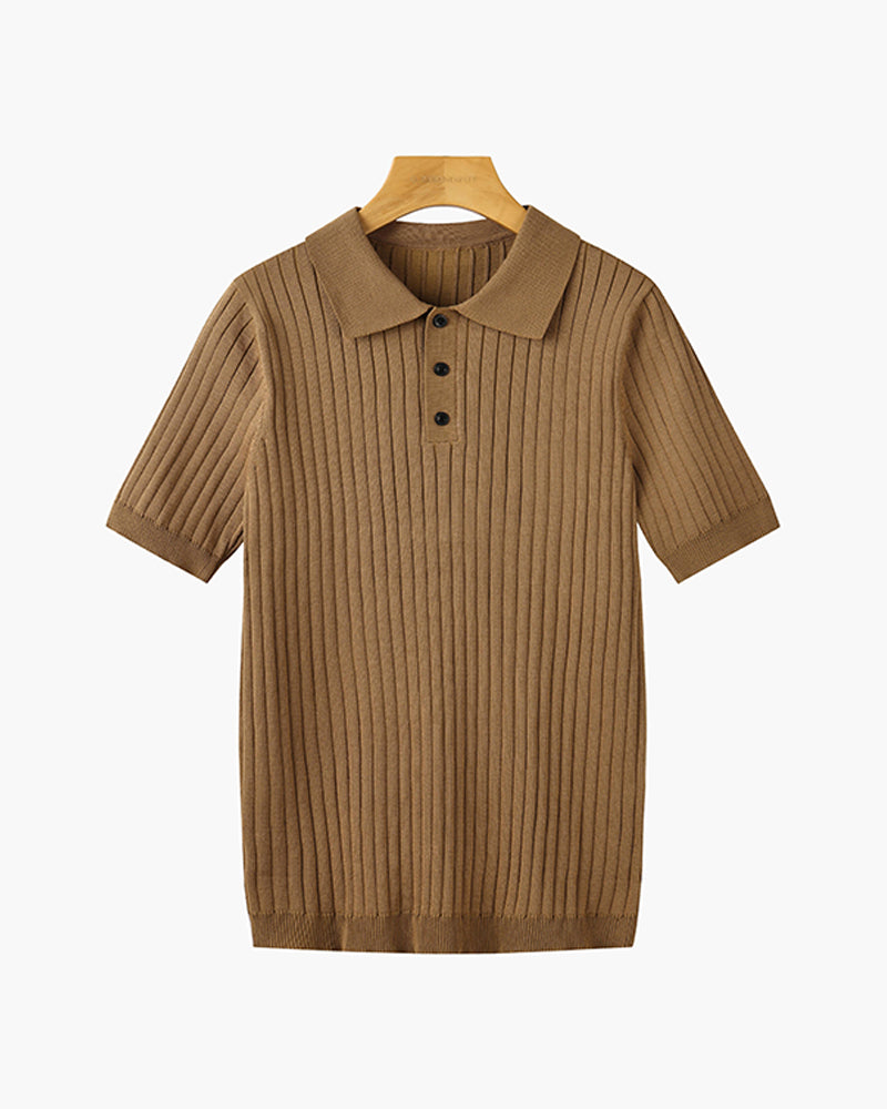 Seoul Knitted Polo Shirt