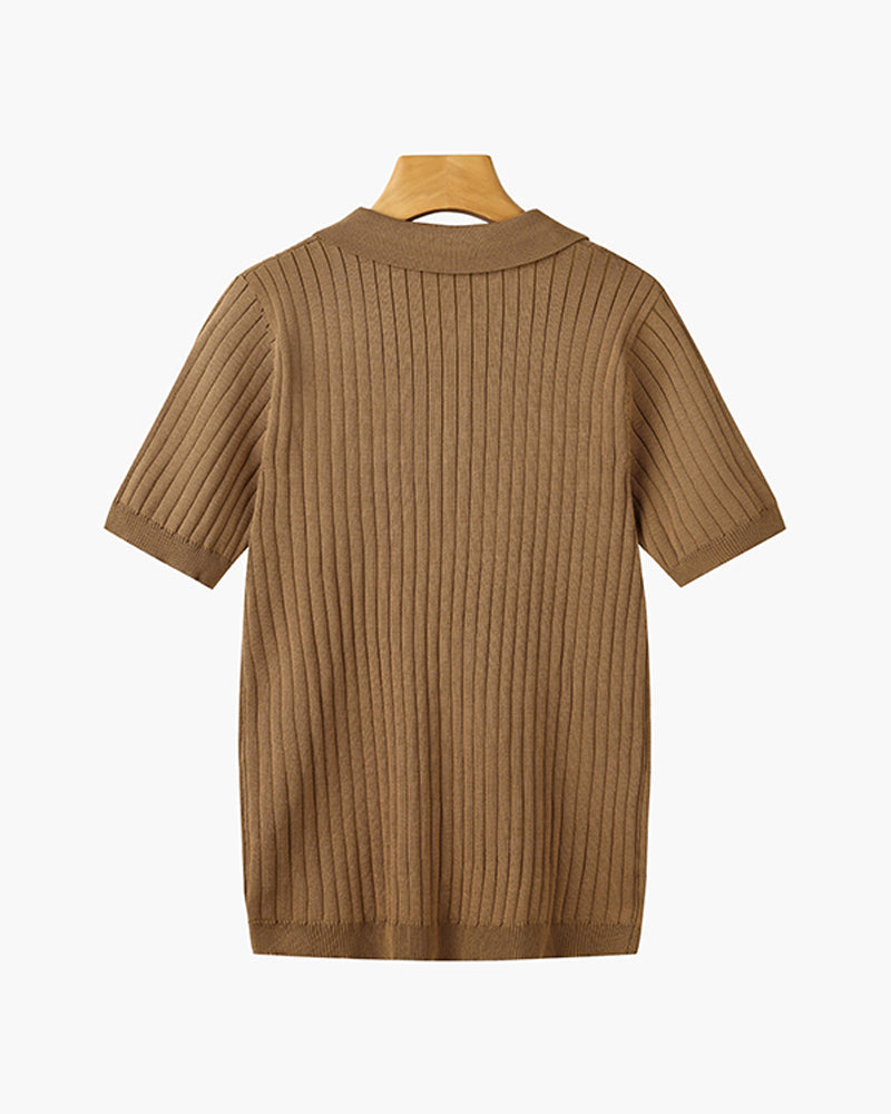 Seoul Knitted Polo Shirt