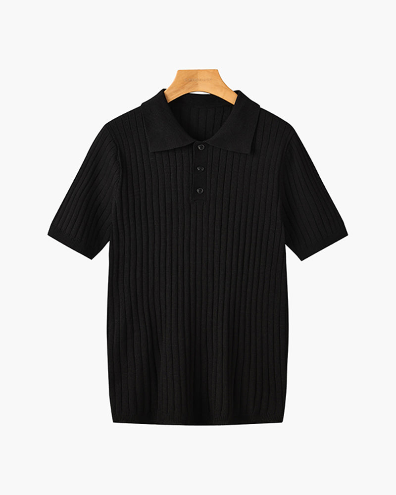 Seoul Knitted Polo Shirt