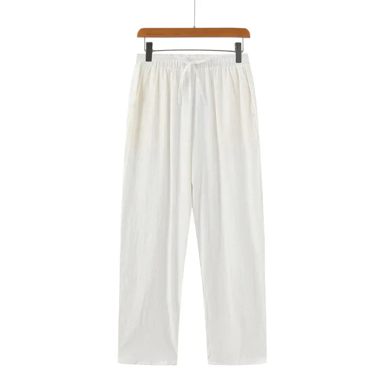 Lisbon Straight Linen Pants