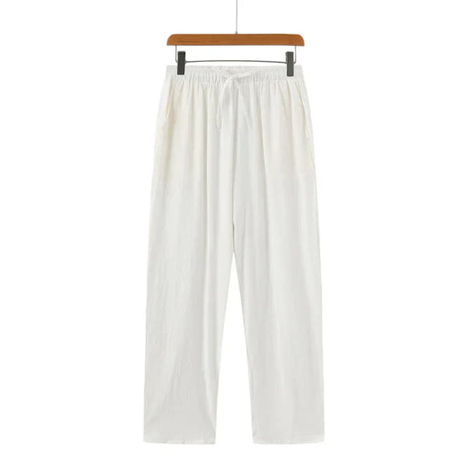Lisbon Straight Linen Pants