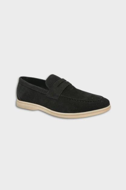Athens Suede Leather Loafers
