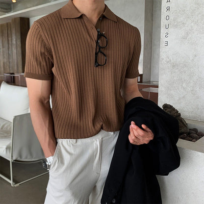 Seoul Knitted Polo Shirt
