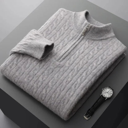Deneb Cashmere Half Zip Sweater