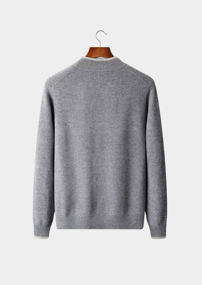 Merano Zip Two-Tone Cardigan