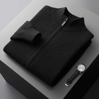 Monaco Cashmere Zip Sweater