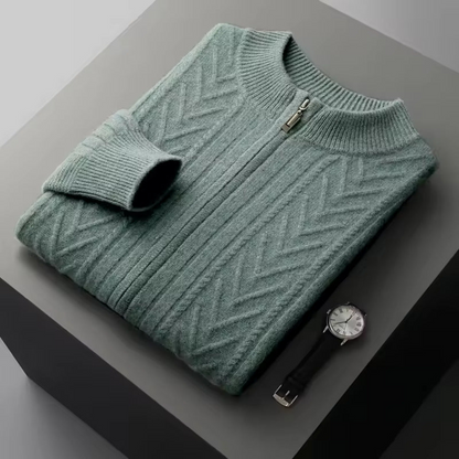 Verona Cashmere Pattern Cardigan