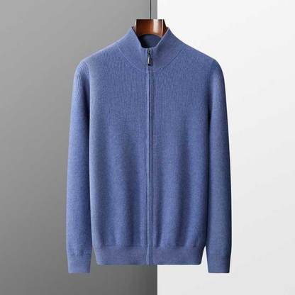 Monaco Cashmere Zip Sweater