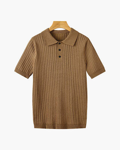 Seoul Knitted Polo Shirt