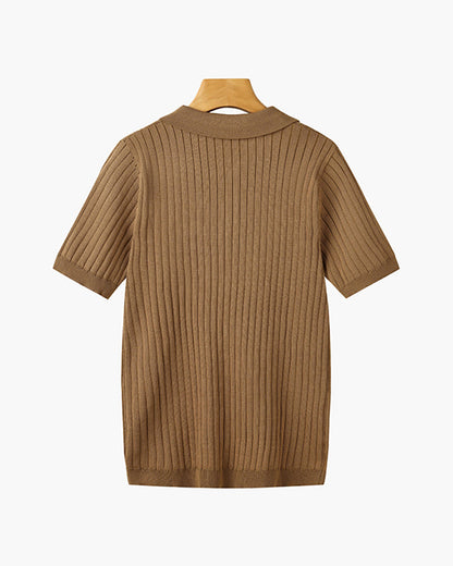 Seoul Knitted Polo Shirt